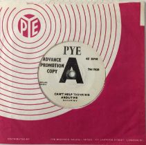 DAVID BOWIE WITH THE LOWER THIRD - CAN'T HELP THINKING ABOUT ME 7" (UK PROMO - PYE 7N 17020)