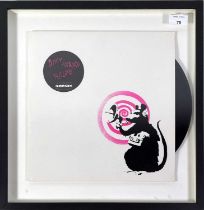 DIRTY FUNKER - FUTURE 12" - BANKSY DESIGNED SLEEVE - 'WHITE AND PINK' DESIGN (SPIRIT RECORDINGS DF00