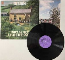 HERON - TWICE AS NICE & HALF THE PRICE LP (W/ RARE POSTCARD - DAWN - DNLS 3025)