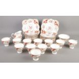 A quantity of Tuscan china ceramics in the Windsor design. Including cups & saucers, side plates,