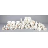 A collection of assorted ceramics. Comprising of a large quantity of crested ware, including