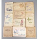 An assortment of 1930's and 1940's cigarette picture card albums, issued by Player's and Wills's. To