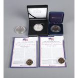 A quantity of Westminster commemorative coins including two Queen Elizabeth II Golden Jubilee