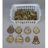 A large quantity of horse brasses. 60 pieces.