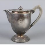 A Canadian Pacific Railway silver plated teapot by Mappin & Webb.