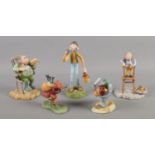 Five Robert Harrop ceramic figures, from the world of Roald Dahl collection, depicting Fantastic
