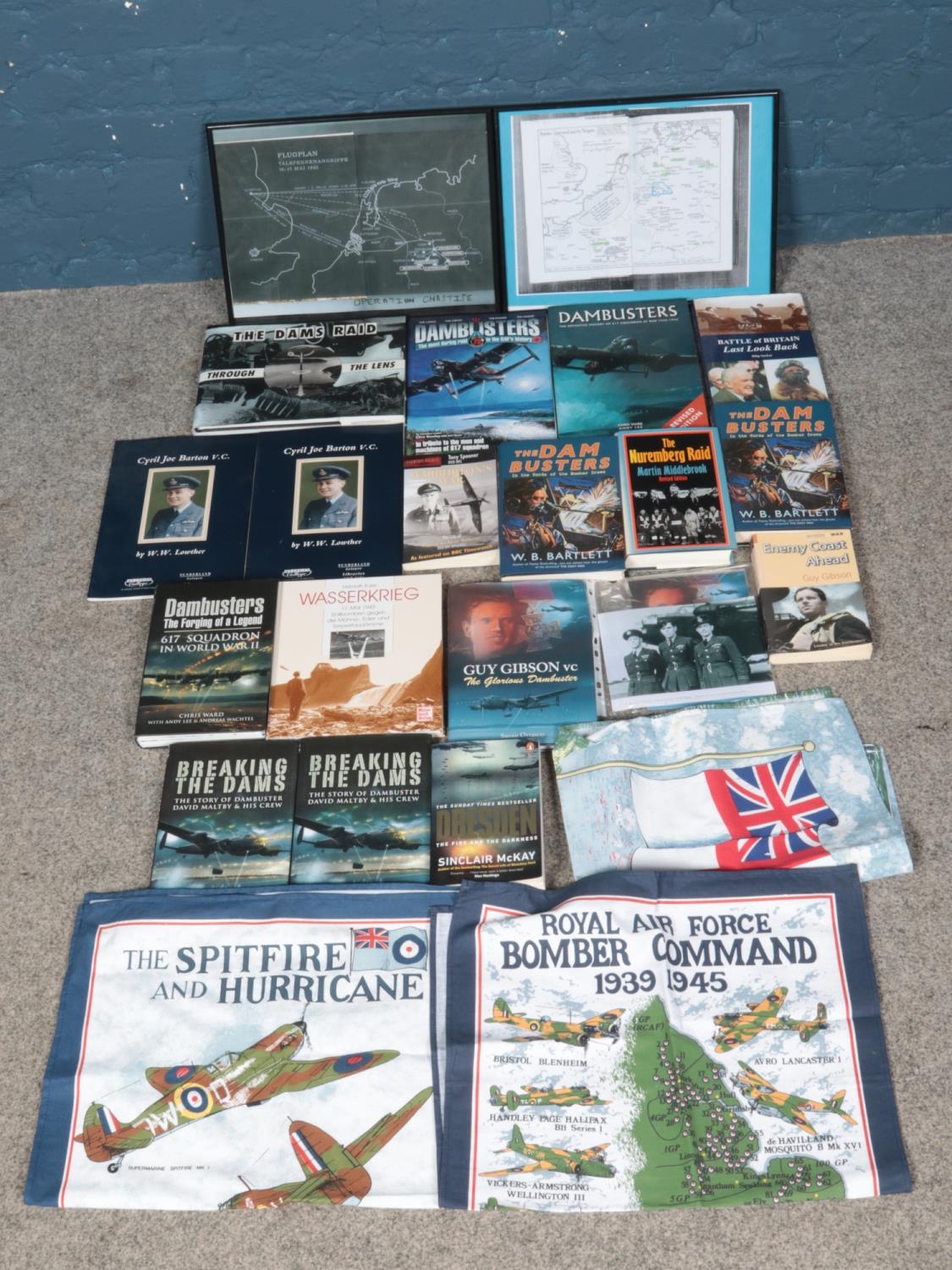 A collection of books and articles relating to the Dambusters raid.