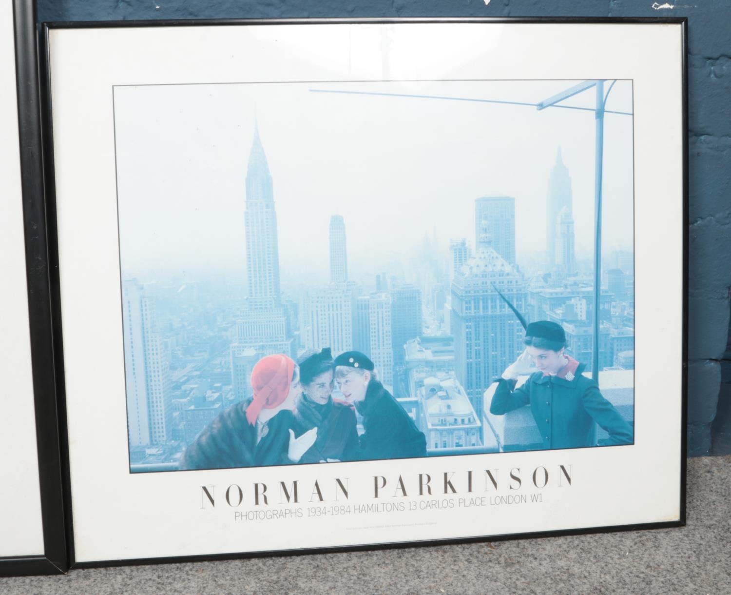 A Norman Parkinson framed exhibition poster entitled Photographs 1934-1985 Hamiltons. Also limited - Image 2 of 3