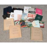 A collection of railway books and magazines, to include. Train Register, 1950 rule book and