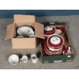 A Palissy dinner service along with Alfred Meakin tea set. Approx. 62 pieces.