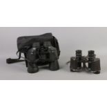 Two pairs of binoculars including WW1 Aitchison The "Luma" 8x32 and pair of Vivitar sports series in
