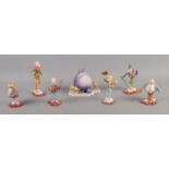 Seven Robert Harrop ceramic figures, from the world of Roald Dahl, depicting Charlie and the