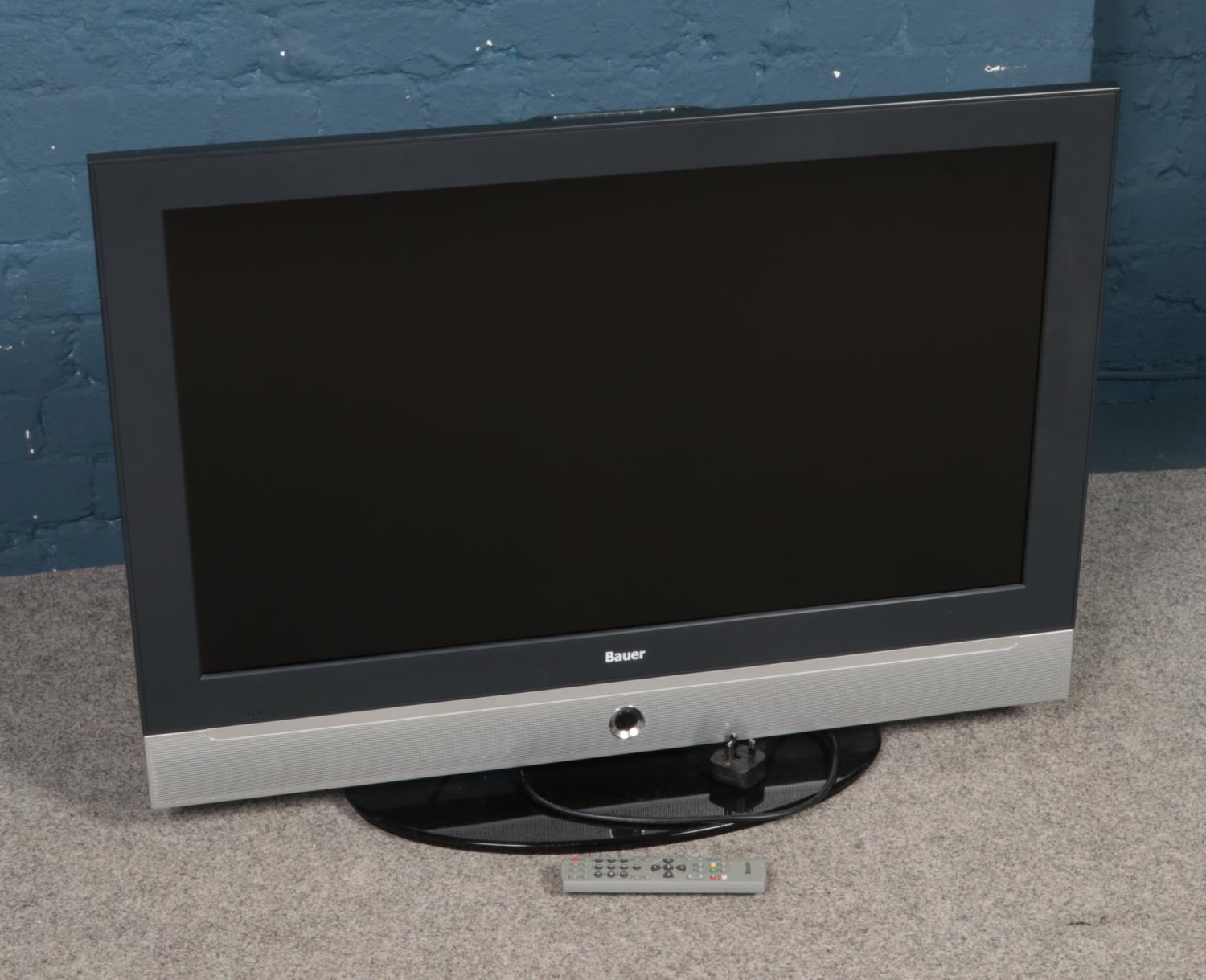 A Bauer XT37 37" TV. With Remote.