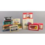 A collection of boxed Corgi diecast vehicles. To include Q949/30 Bedford Coach, 97264 Double Deck