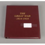 An album containing The Great War 1914-1918 flown covers. Contains 61/62 total covers with some