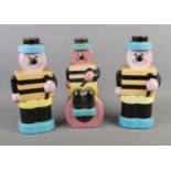 Three Bertie Bassett Liquorice Allsorts money boxes.