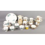 A quantity of ceramics including Queen Anne tea service, Royal Worcester, Aynsley, etc.