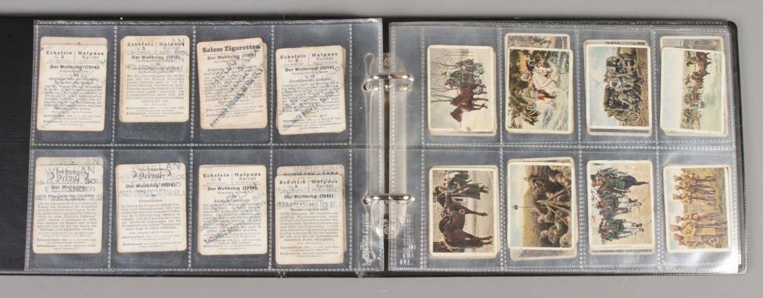 An album of German WWI cigarette cards. Including Eckstein Halpais examples, etc. - Image 2 of 2