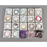 A quantity of costume jewellery bracelets, most boxed. Several bearing M&S stamp to closure. 20