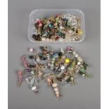 An extremely large quantity of beaded costume jewellery earrings. Some glass examples also included.