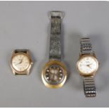 Three gents automatic wristwatches including two MuDu Doublematic and one Curtis example.