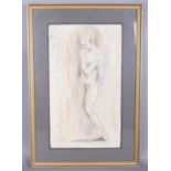 After Roderic O'Conor (1860-1940), a framed pencil and watercolour sketch portrait of a nude