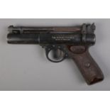 A Webley Premier 0.22cal air pistol, stamped 847 to the body. CANNOT POST OVERSEAS