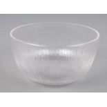 A Rene Lalique Wingen glass bowl, model number 3107. Circa 1928. R Lalique etched to base.