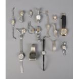 A quantity of wristwatches including Accurist, Sekonda, Oris, etc.