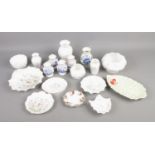 A collection of ceramics to include Aynsley, Wedgwood, Delfts, etc.