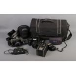 A quantity of cameras including Coronet Twelve 20, Minolta Dynax, Miranda MS-1N, etc.