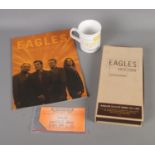 A collection of Eagles memorabilia mostly in relation to the 2001 World Tour including program,