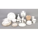 A quantity of mostly ceramics to include Wedgwood Suzie Cooper vase, Coalport, Colclough tea service