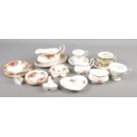 A collection of Royal Albert bone china. Includes Dogwood, Brigadoon, Old Country Roses, Silver