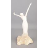 A Coalport ceramic figure, titled 'Music and Dance, Cadenza', with Coalport box. 31cm high. Good