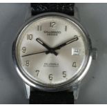 A gentleman's stainless Gillgrass Leeds automatic wristwatch.