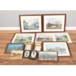 A quantity of prints of mostly railway subjects to include Barry G.Price and Chris Wood.