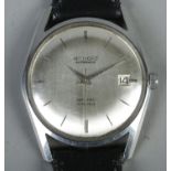 A gentleman's stainless steel Arnold automatic wristwatch.