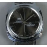 A gentleman's stainless steel Pilatus manual wristwatch.