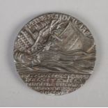 A Karl Goetz style medal commemorating the sinking of the Lusitania.