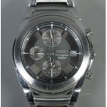 A gentleman's stainless Seiko Chronograph wristwatch.