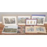 A large collection of World War Two prints. Includes David Shepherd and Anthony Theobald examples.