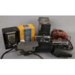 A small quantity of cameras. Includes boxed Brownie Reflex, Instamatic, Kodak, etc.