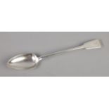 A William Eaton silver basting spoon featuring lion crest to handle. Assayed London 1843. Total