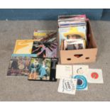 A collection of records and singles of mainly rock and pop to include Michael Jackson, Dire Straits,