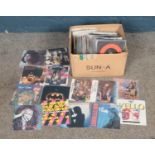 A box of approx. 150 singles to include Kylie Minogue, Michael Jackson, Belinda Carlisle, etc.