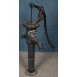 An Appleby & Co cast iron water pump. (100cm) Wall bracket in need of rewelding.