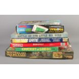 A collection of board games including Super Cup Football, Monoply, The Battle of Little Big Horn,