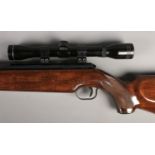 A Feinwerkbau Sport 127 .22cal break barrel air rifle. Fitted with Tasco Pronghorn scope. CAN NOT