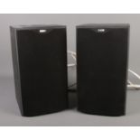 A pair of Bowers & Wilkins DM601 black speakers.